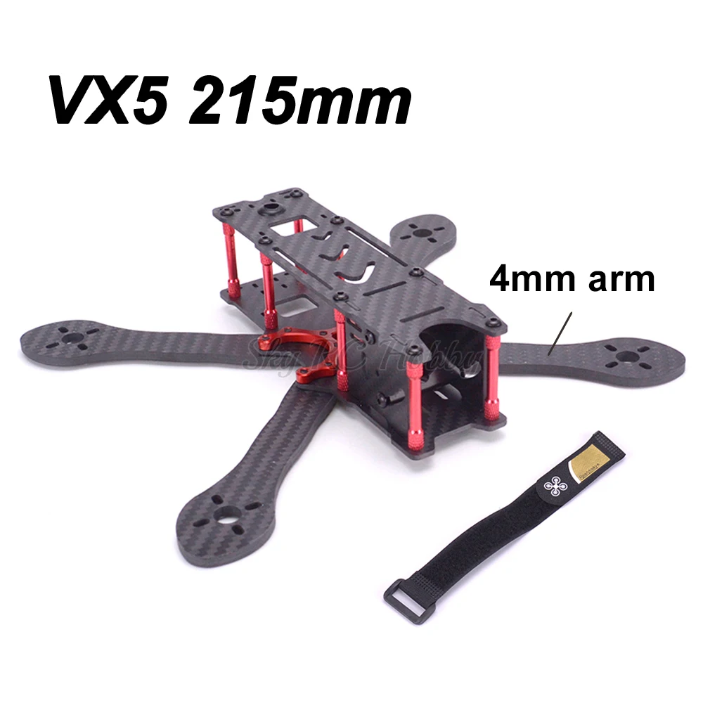 

VX5 215 215mm 5inch Carbon Fiber Frame Quadcopter with 4mm arm Mini Four Axis Multi FPV Racing Drone better than QAV-X QAV 210
