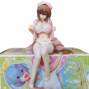 

24cm Boku To Nurse No Kenshuu Nisshi Akagi Mio Sexy Girls Figure Anime PVC Eraser Head Collection Model Dolls Toys for Gifts