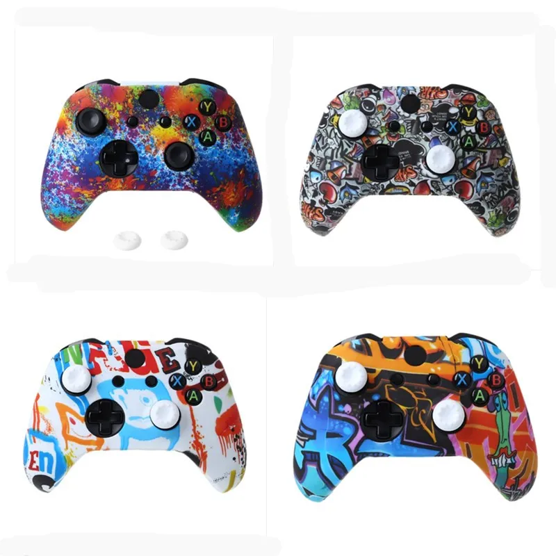 1 комплект силиконовый защитный чехол Крышка ручки Кепки для XBox One X контроллера S