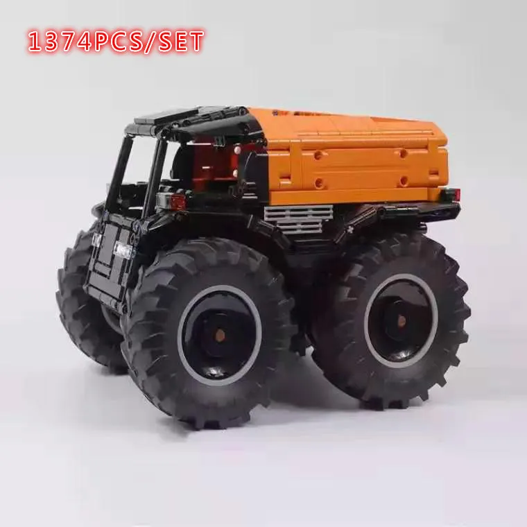 MOC Technic автомобили ATV Радиоуправляемый двигатель функция питания 10677 строительные