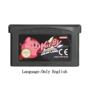 

For Nintendo GBA Video Game Cartridge Console Card Kirby Nightmare in Dream Land EU Version