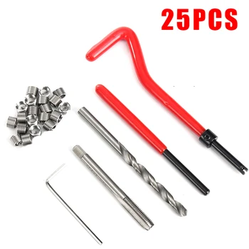 

25Pcs/Set Metric Thread Set Tool M6 X 1.0 Thread Repair Insert HSS M6 Kit
