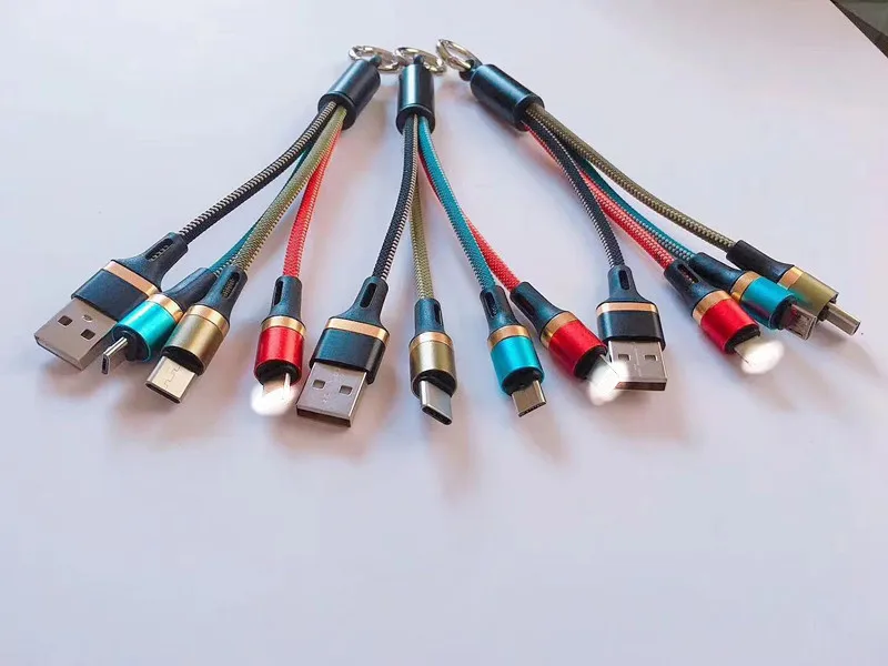 16 см 3 в 1 брелок Портативный микро USB Тип C мульти Зарядное устройство кабель для huawei p20 lite honor 9 lite 9i 8 8x7c 7x 7a Примечание 10 8