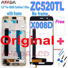 Bloc écran tactile LCD avec châssis, 5.2 pouces, pour ASUS Zenfone 3 Max ZC520TL X008D, Original=