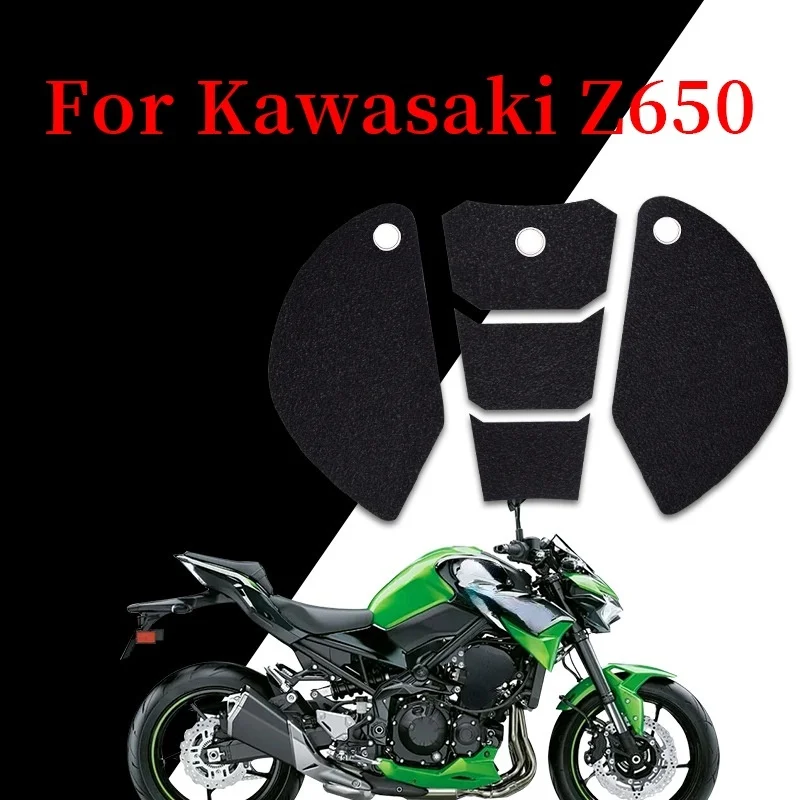 

Motorcycle Fuel Tank Side Protector Pad Sticker Knee Tank Traction Pad Body Anti-scratch Decor Decal for Kawasaki Z650 Ninja650