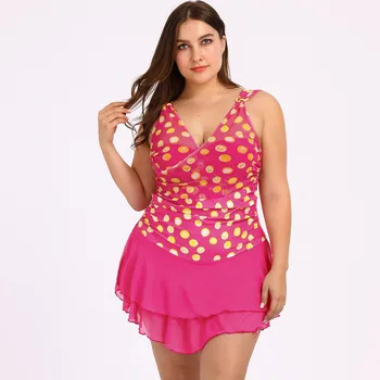 

Boho Swimsuit One Piece Women Print Bikini Swimwear Plus Size Bodysuit Swimming Swimwear Tankini New 2020 Beachwear Ja14