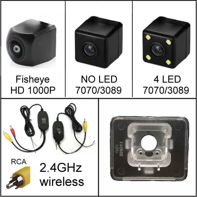 2.4G wireless Для Kia Optima K5 K4 KX5 Cerato Lotze hyundai i40 Sonata 9 Автомобильная Водонепроницаемая камера заднего вида с функцией ночного видения - Название цвета: 2.4G wireless