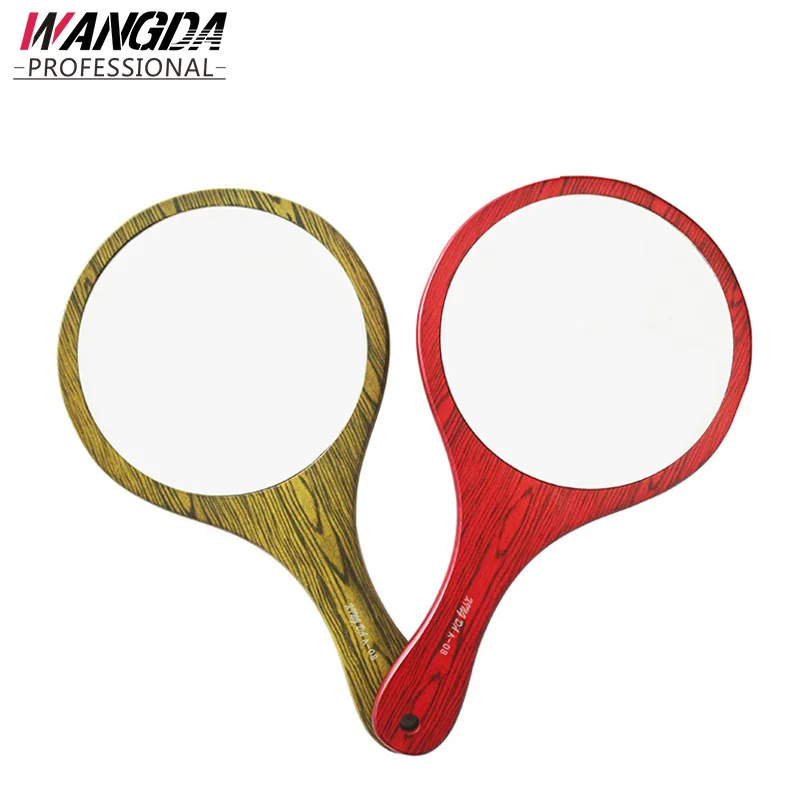 

Hair Dressing Mirror Retro-Mirror Makeup Mirror Dressing Mirror Munsu Wooden Mirror Rear View Mirror Logs Hand-hold Mirror Solid