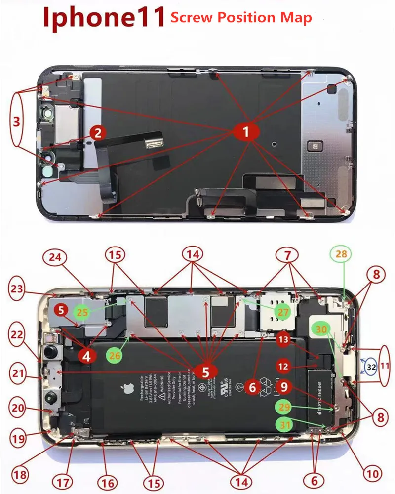 Iphone Screw Size Chart