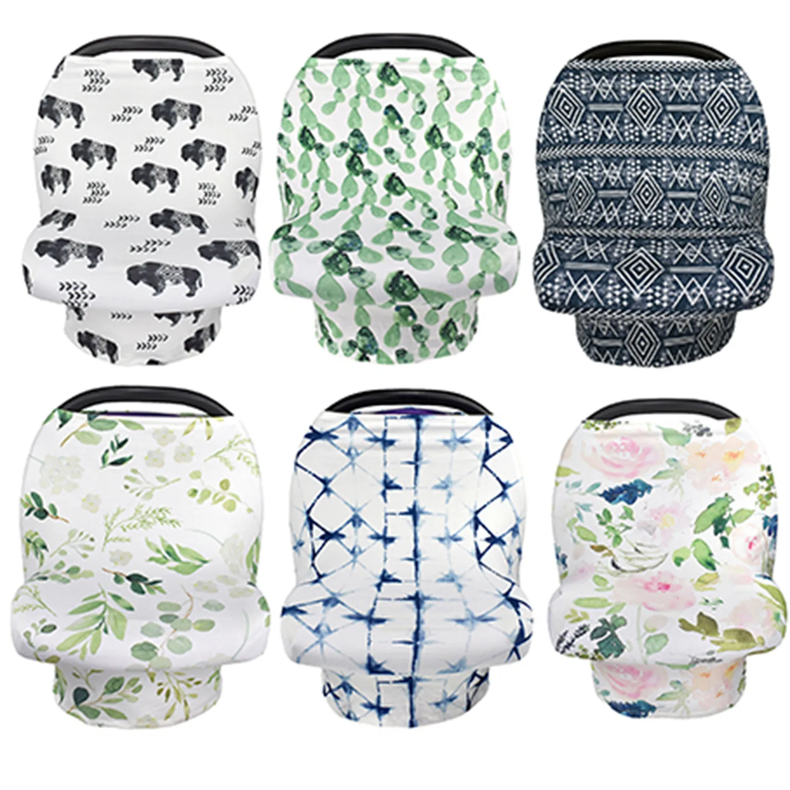 Multi-Use Breastfeeding Nursing Cover Baby Carseat Baby Stretchy Privacy Nursing Breastfeeding Cover Multi Use Carseat Canopy