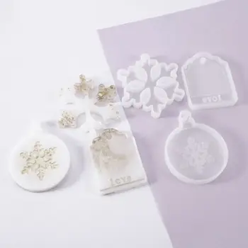 

6Pcs/Set Resin Crystal Epoxy Mold Christmas Tree Elk Pendant Casting Silicone Mould DIY Crafts Decoration Making Tools