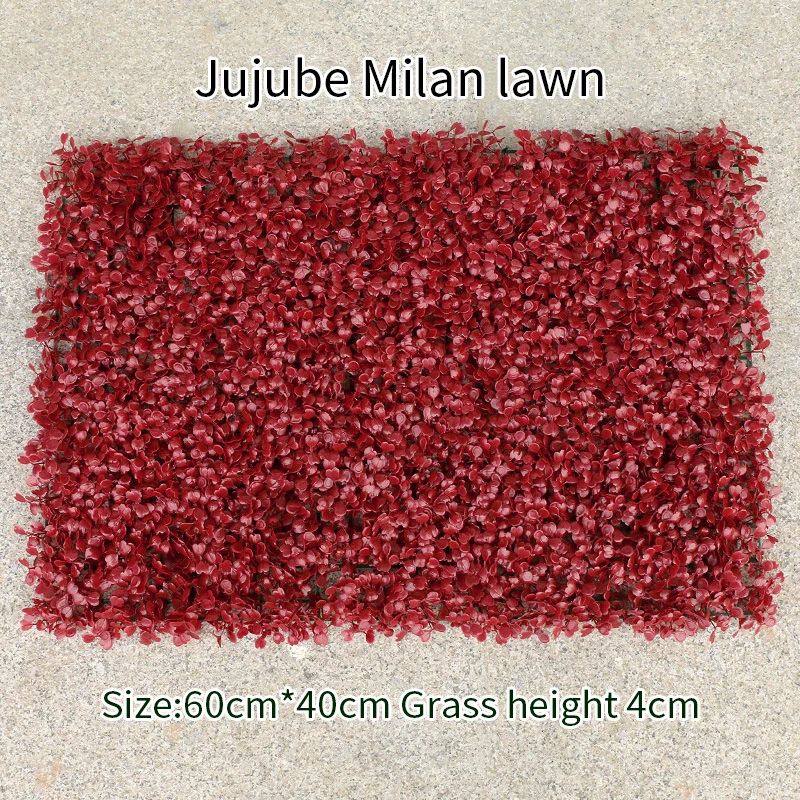 Artificial Plant Wall Lawn 40x60cm Plastic Artificial Turf Home Garden Shop Shopping Center Home Decoration Green Carpet Grass