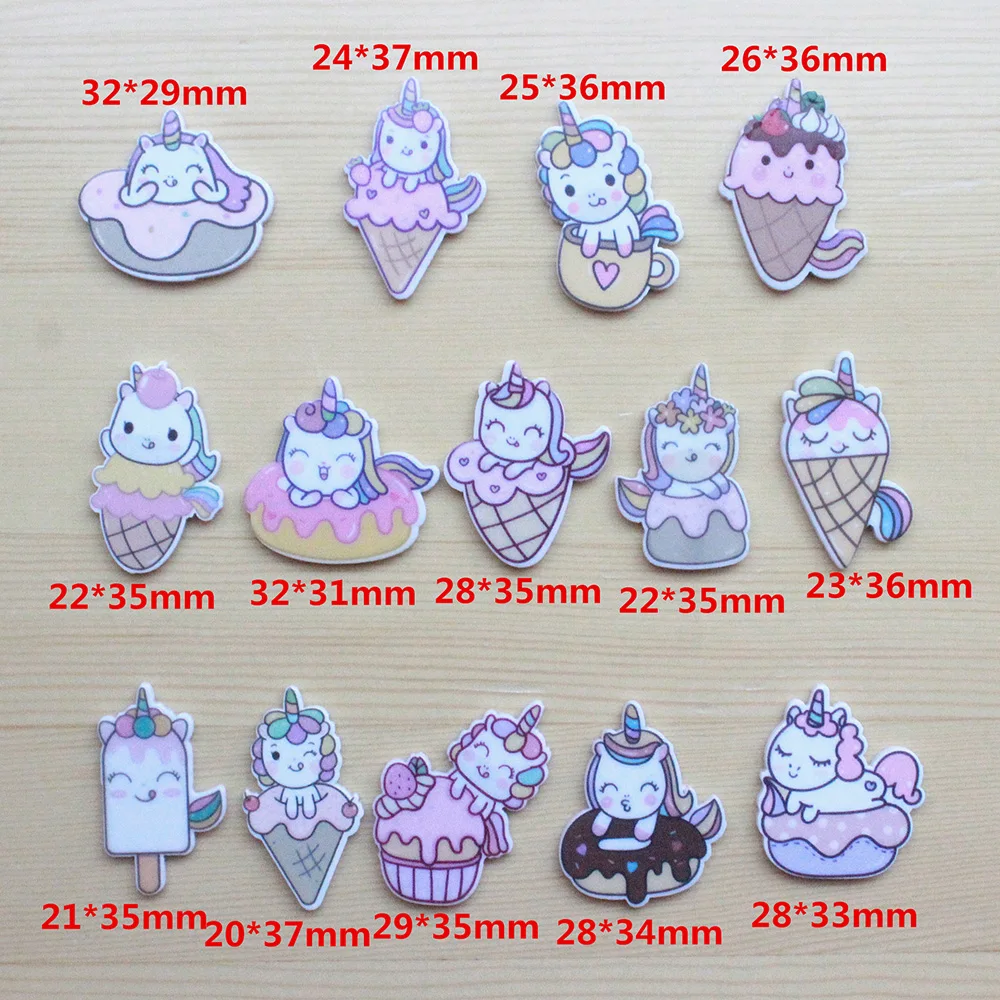 10Pcs/lot Cartoon Animals Ears Flat back Resin Cabochon Scrapbooking Phone Decoration DIY Hair Bows Center Accessories Crafts