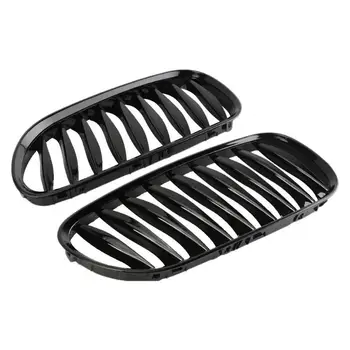 

1 Pair Racing Grills Gloss Black Front Kidney Grills Grilles for BMW Z4 2003-2008