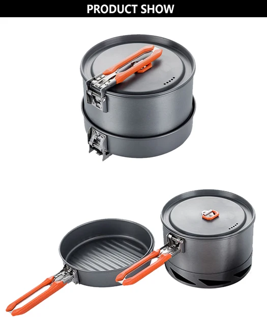 Fire-Maple Kit de Casserole Camping Batterie de Cuisine Compact Design  Imbriqué Échangeur de Chaleur Marmite Aluminium,Bouilloire et Poêle  Antiadhésive Idéale pour Pêche,Pique-Nique et Camping : : Sports  et Loisirs