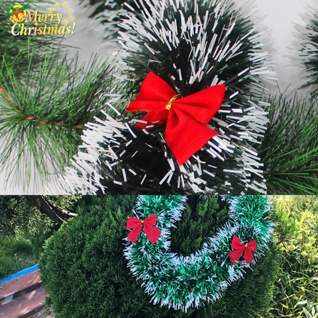 2019 Christmas Tree Decoration Ribbon Garland Christmas Tree Red Gold 