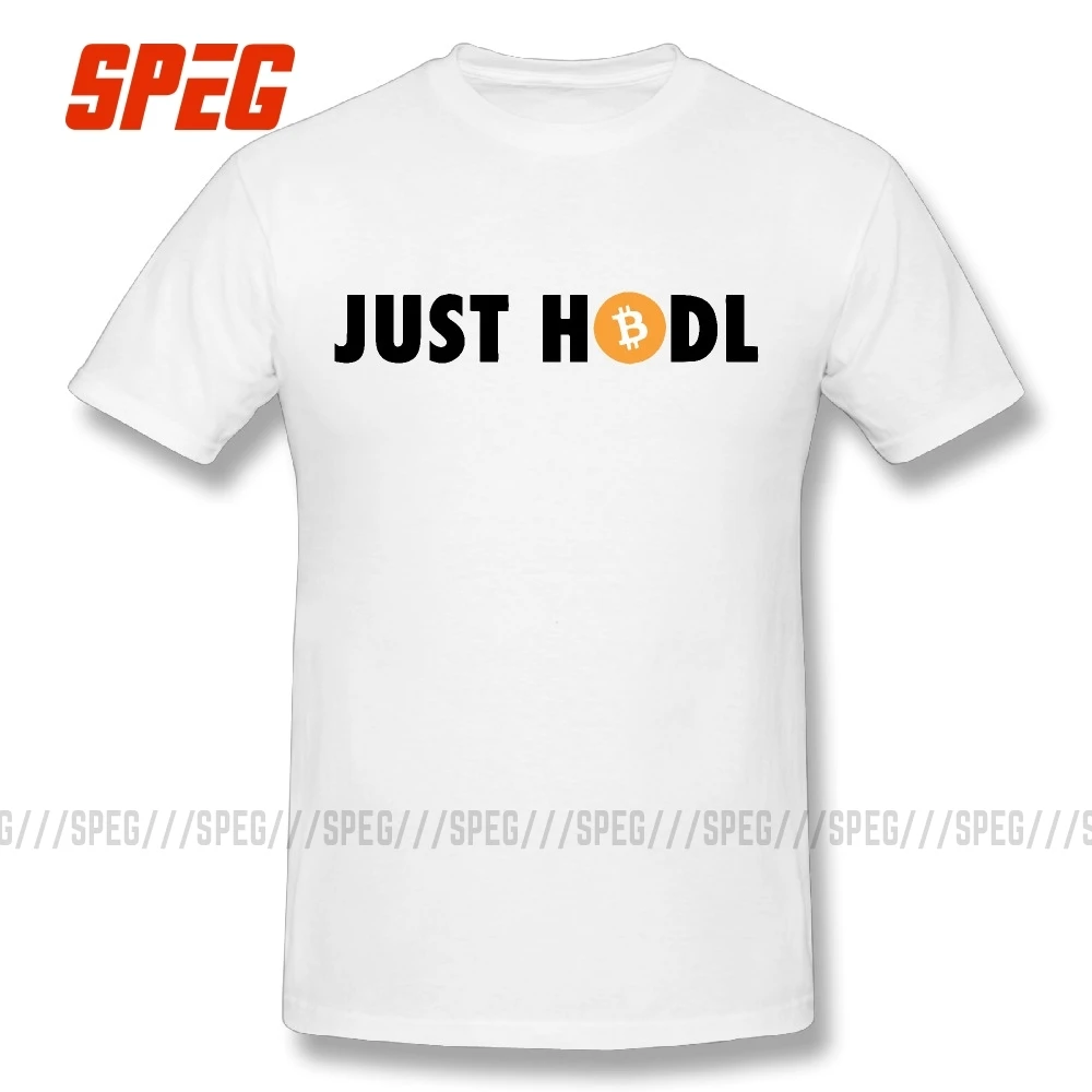 Футболка с круглым воротником короткими рукавами 100% хлопок футболка Just Hodl
