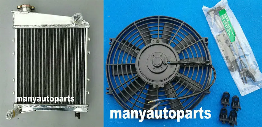 Радиатор из алюминиевого сплава + вентилятор для AUSTIN ROVER MINI COOPER & MORRIS 192-1991 |