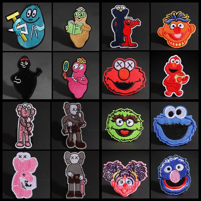 ネクタイキャッチャーの漫画のパッチ 衣類用のアイロンパッチ かわいいdiy モンスター 刺embroidered Patches Aliexpress