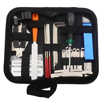

25 In 1 Guitar Accessories Repairing Maintenance Tools Kit Guitar String Measuring Repair Kit Tool Multi Function Instrument
