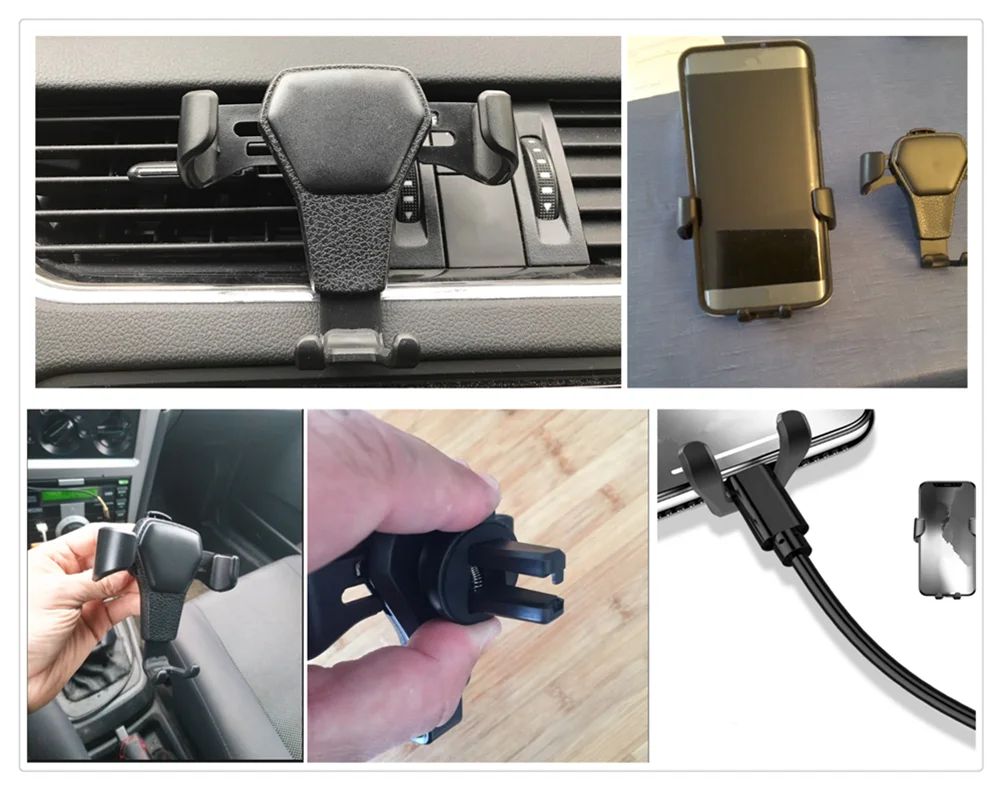 Car shape horizontal air outlet smart phone navigation bracket for Ford C-MAX Flex B-MAX Atlas Territory Formula Vertrek