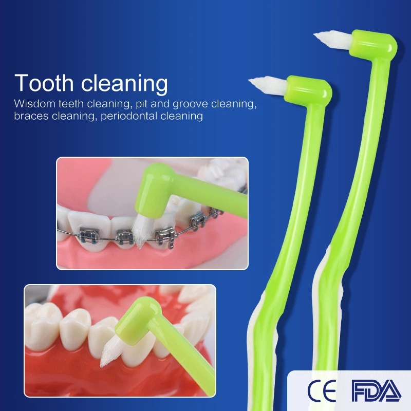 

Interdental Brush Orthodontic Toothbrushes Dental Tooth Brush Trim Soft Toothbrush for Clean Orthodontic Tooth