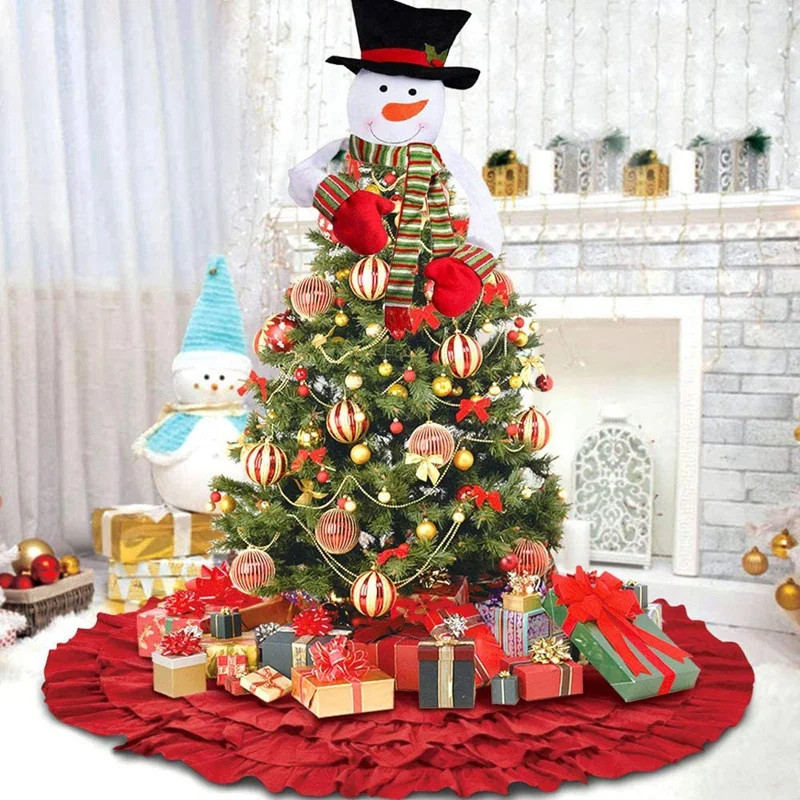 Christmas Tree Topper, Scarf Snowman 