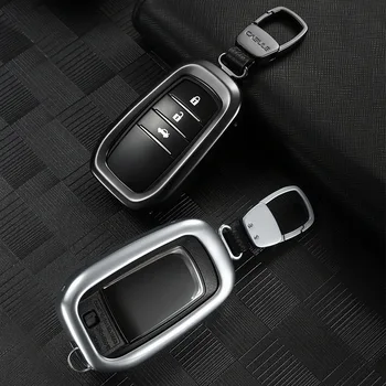 

Car Aluminium Alloy Key Holder Cover Case Shell For Toyota RAV4 Alphard 2/3 button key Accessories