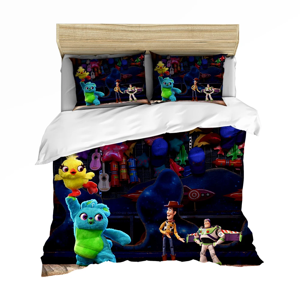 F Disney Toy Story Шериф Вуди Базз Лайтер постельный комплект одеяло пододеяльники наволочка детская спальня Decora Мальчики кровать односпальная королева - Цвет: F