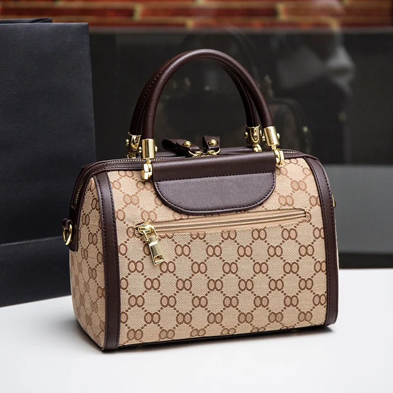 

Big Brand Textured Handbag Bag Women's 2019 New Style Fashion Korean-style Versatile Shoulder Fashion Shoulder Pillow Boston Bag