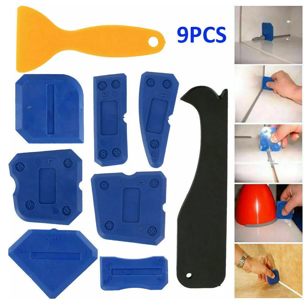 5x Sealant Smoothing Kit Silicone Caulk Grout Spreader Finishing Smoother Tool