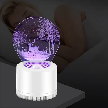 

Household Radiationless USB Power UV 3D Electric Mosquito Killer Lamp LED Light Office Portable Insect Trap Baby Room Bug Zapper
