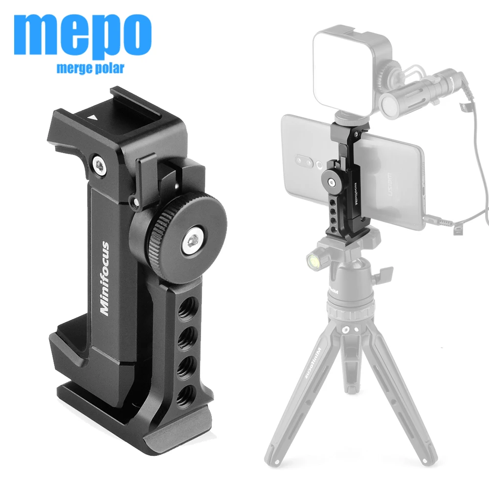 

Металлический штатив для сотового телефона держатель для смартфона адаптер алюминиевый w холодный башмак Arca для iPhone 13 12 11 Max Pro X XR Xs 6 7 8 Plus