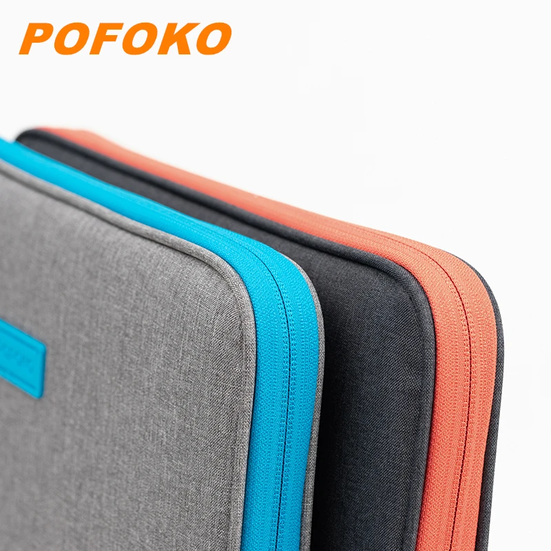 Pofoko бренд ПК ноутбука сумка для 12 &quot 13&quot 14 15 15.6 дюймов Водонепроницаемый рукава