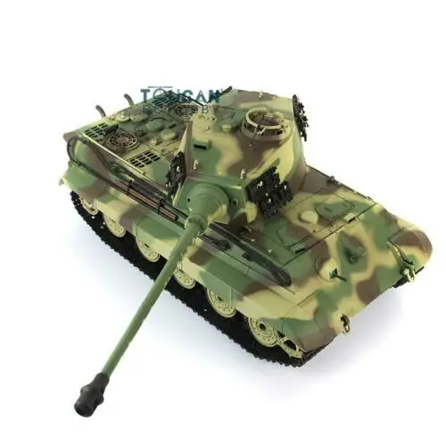 Henglong 1/16 6,0 пластик Король тигр р/у Танк 3888A 360 револьверная стальная коробка передач