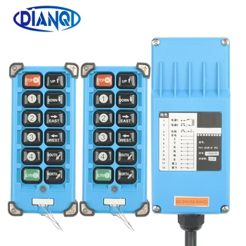 

F21-E2B-8 2 transmitters + 1 receiver industrial remote controller switches 10 Channels keys Direction button Hoist Crane