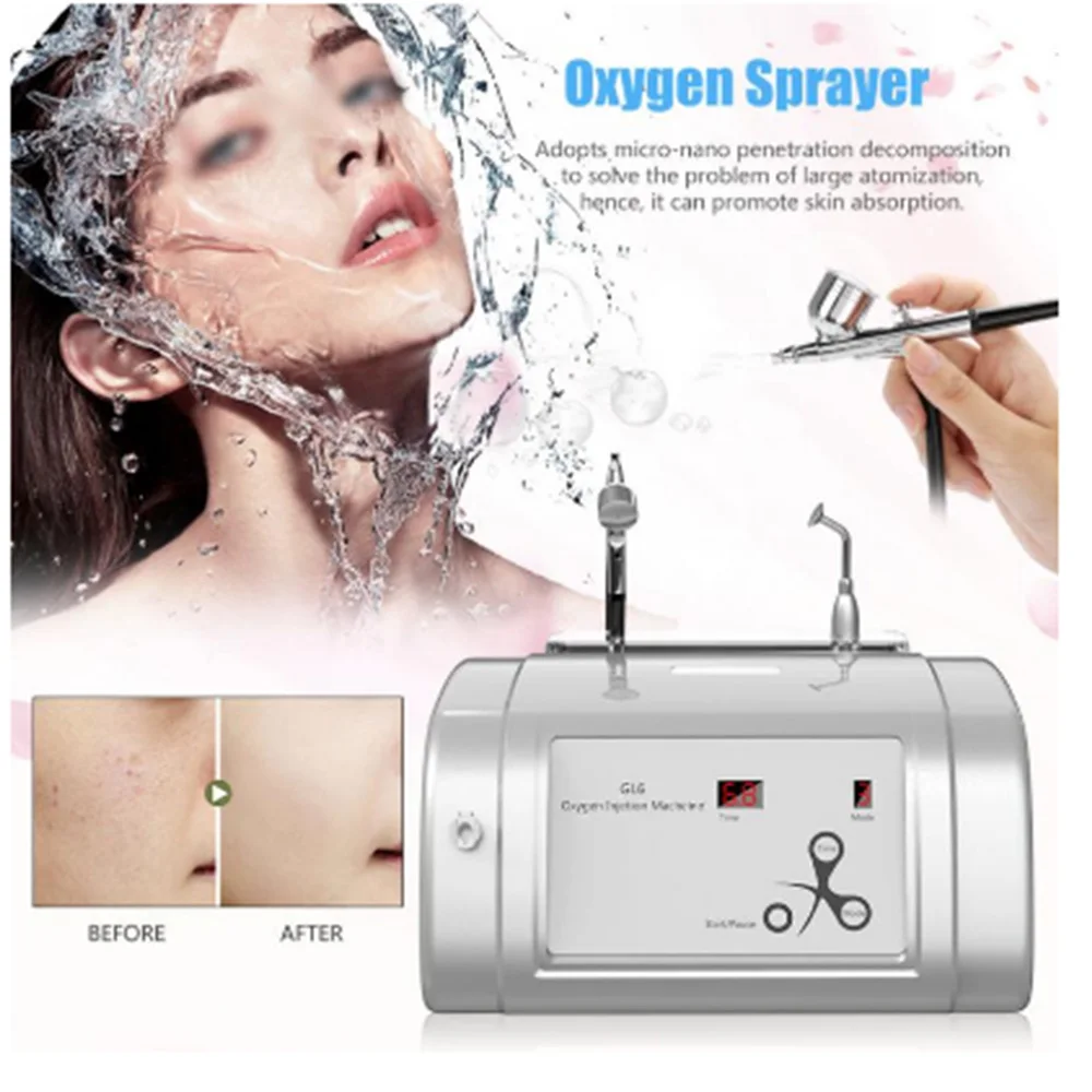 

Oxygen Injection Machine Hydrate Jet Injection Spray Skin Rejuvenation Beauty Machine Facial Care Tools Beauty Salon Machine