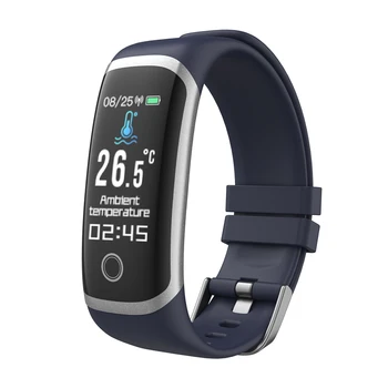 

T4 Calories Call Reminder Body Temperature Smart Bracelet Fitness Tracker Heart Rate Bluetooth Clock LCD Display Waterproof