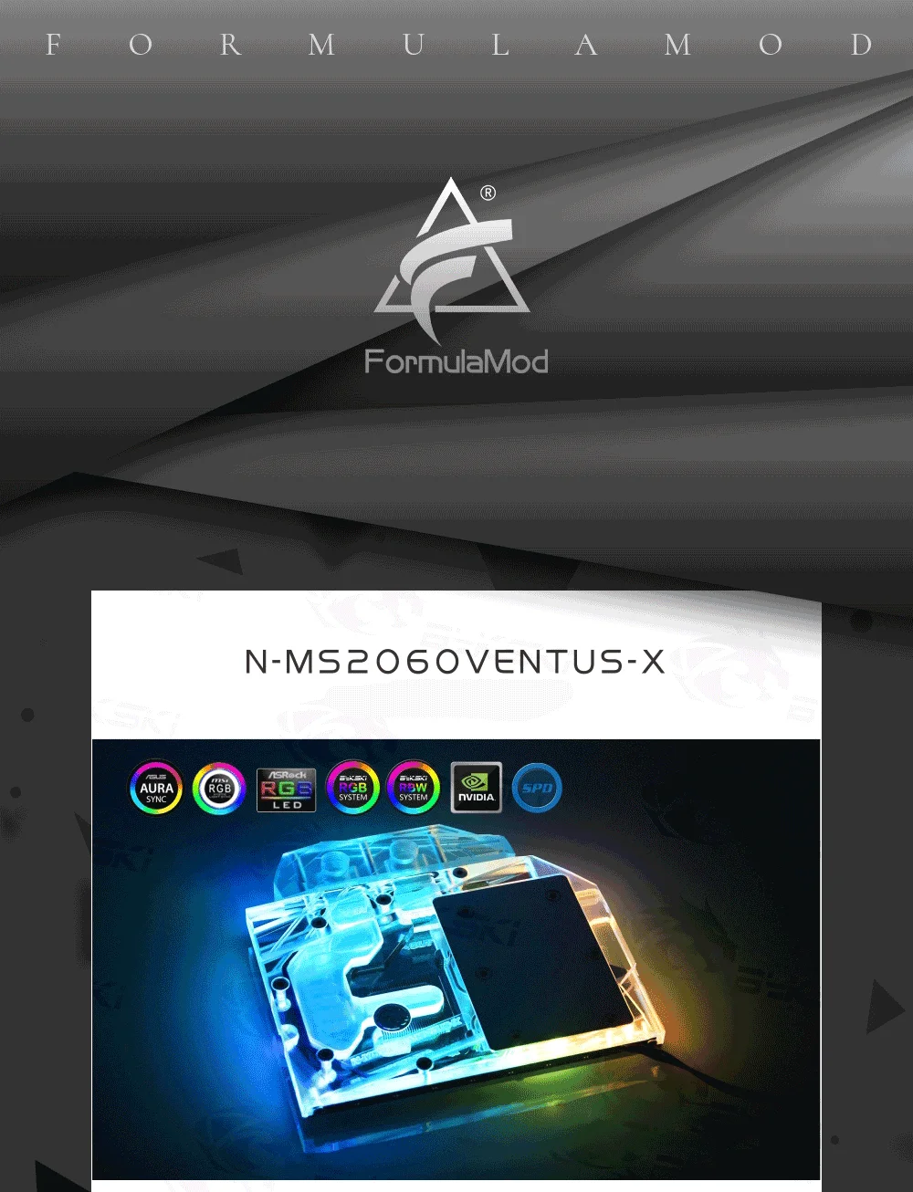 Bykski N-MS2060VENTUS-X, полное покрытие видеокарты водяного охлаждения блок, для MSI RTX2060 Ventus XS