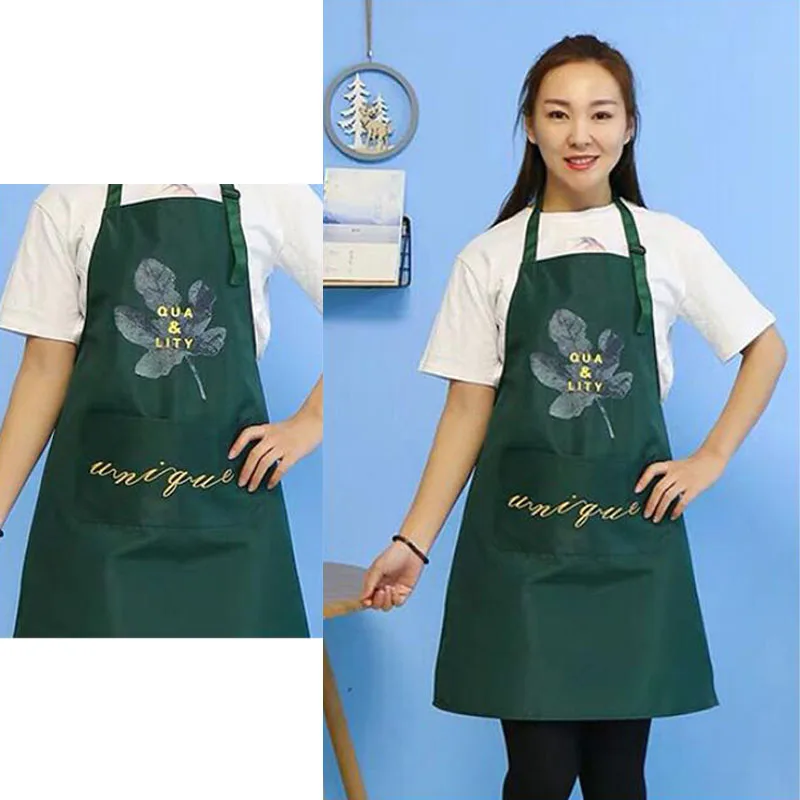 Nordic Style Cooking Kitchen Apron For Woman Men Chef Waiter Cafe Shop BBQ Hairdresser Aprons Bibs Kitchen Accessory