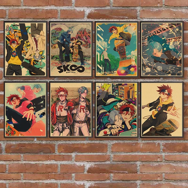 Athvotar Japanese Anime Sk8 The Infinity Poster Vintage Cartoon Skate  Infinity Kraft Paper Home Wall Stickers Decoration Painting in 2023