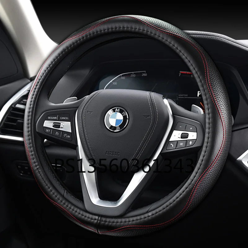 

For BMW 3 Series 320 325 5 Series 525 530 4 Series 1 Series X1X2X3X5 car leather steering wheel cover