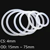10pcs Thickness CS 4mm OD 15 ~ 75mm Silicone O Ring Gasket Food Grade Waterproof Washer Rubber Insulate Round O Shape Seal White ► Photo 1/6