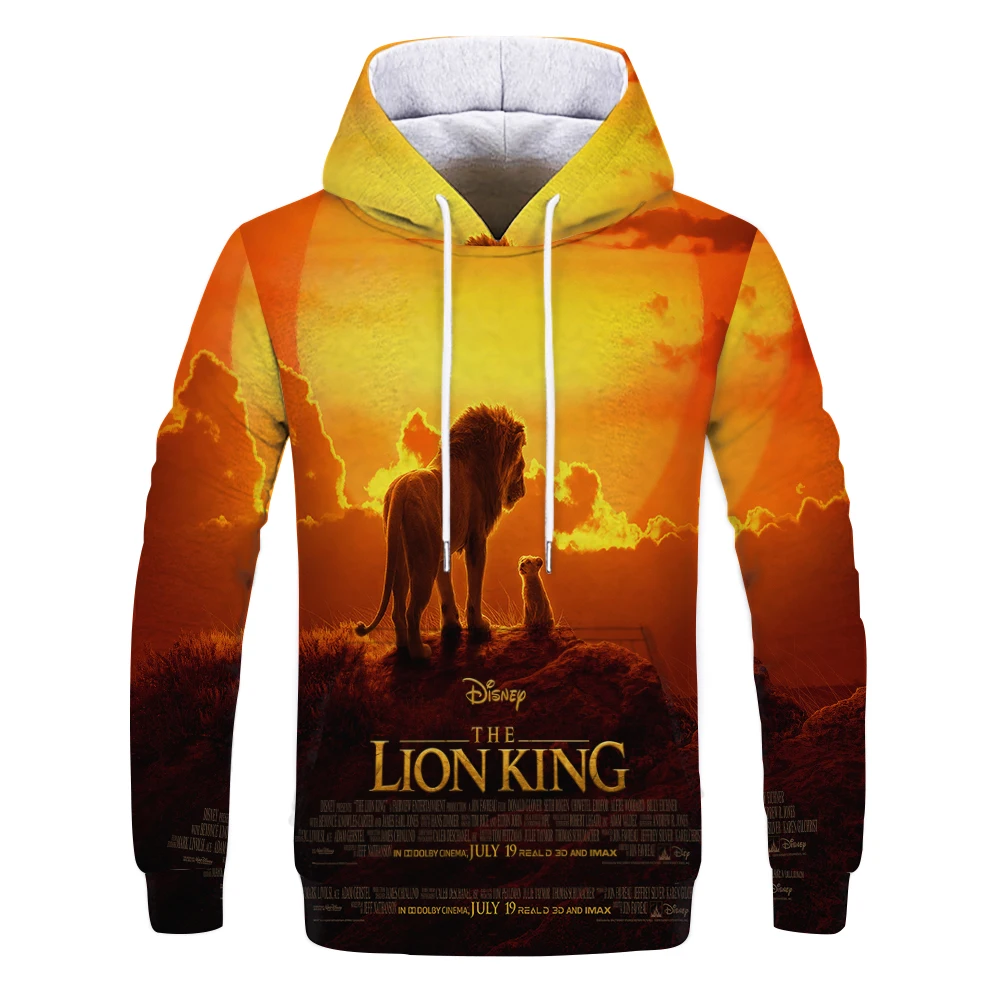 lion king mens hoodie