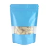 Reclosable Zip Lock Bags Kitchen Organizer Bags Stand Up Biscuits Pouches Eco Aluminum Foil Mylar Plastic Bags With Clear Window 3