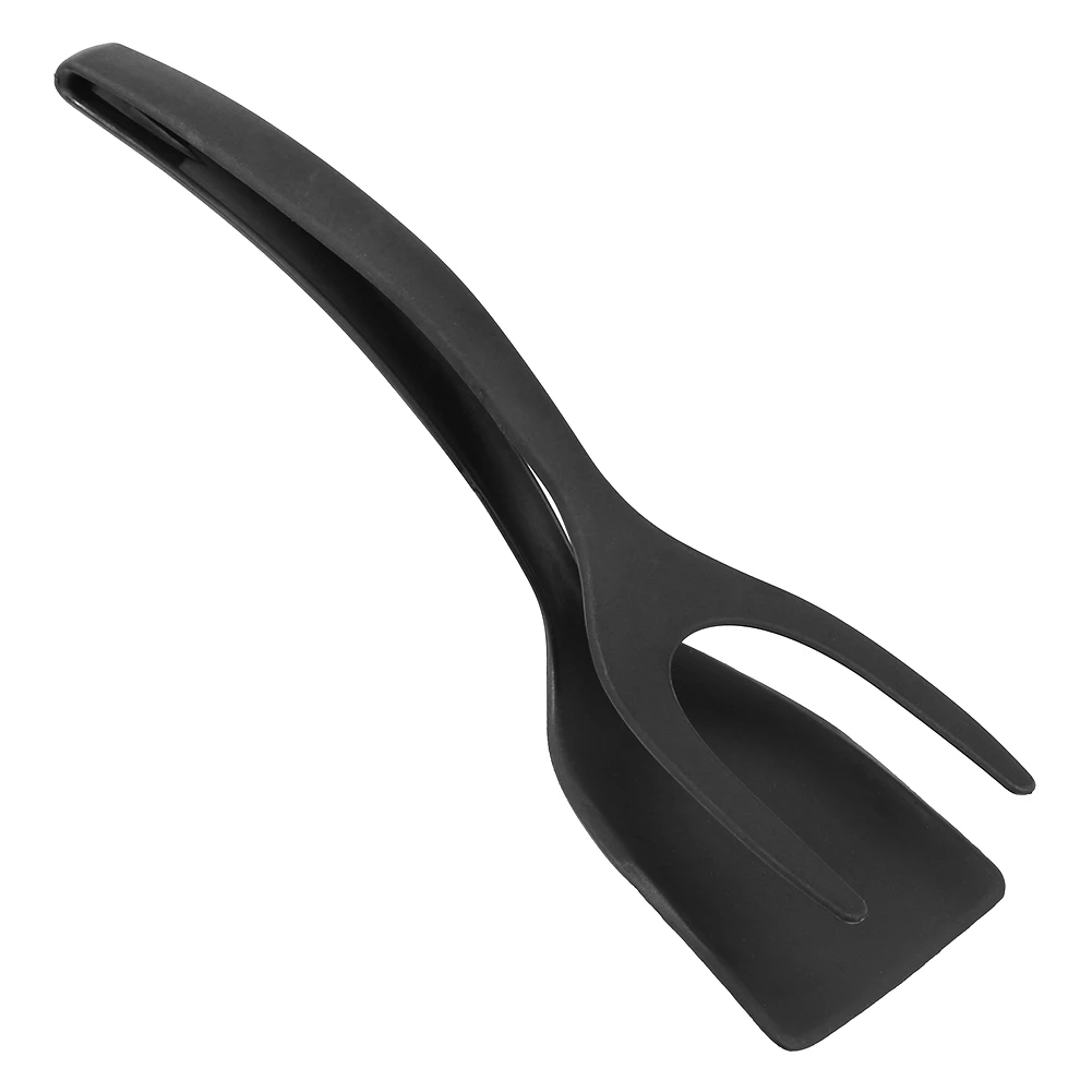 2 in 1 Spatula Spoon Kitchen Non Stick Grip Food Flip Fried Egg Bread Pancake Clamp Kitchen Cooking Turner Flipper Accessories