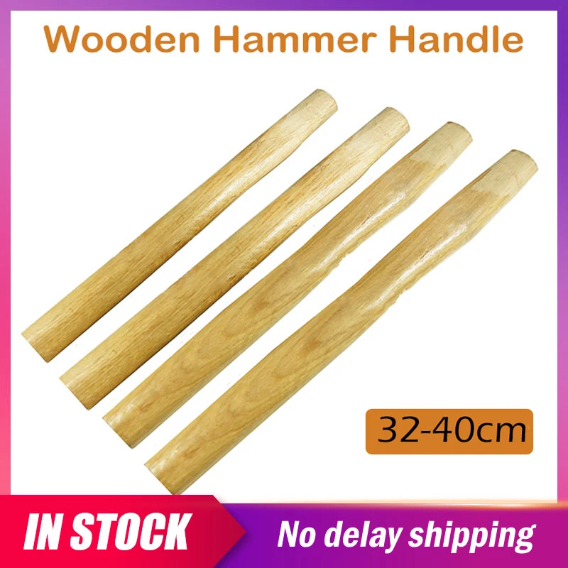 Wooden Hammer Handle Shaft Replacement 32/35/37/40cm Durable Solid Wood
