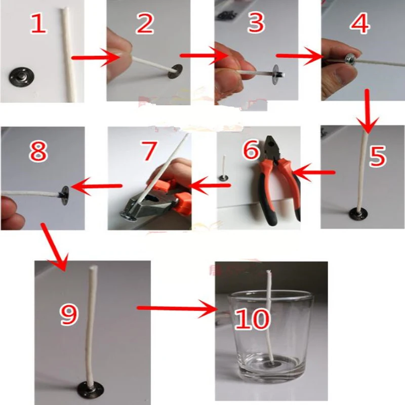 100pcs/Bag Candles Wicks 2.6/8/9/15/20cm DIY Pure Cotton Core Smokeless Wicks Candle Making Birthday Christmas Decoration Tools 100pcs/Bag Candles Wicks 2.6/8/9/15/20cm DIY Pure Cotton Core Smokeless Wicks Candle Making Birthday Christmas Decoration Tools