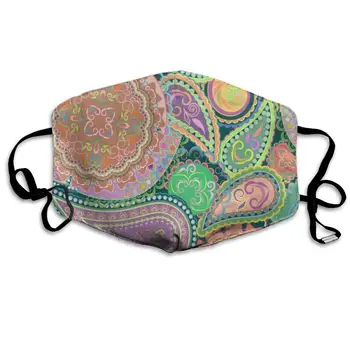 

Face Mask Colorful Ethnic Ornament Cool Cycling Half Face Earloop Ski Mask For Boys