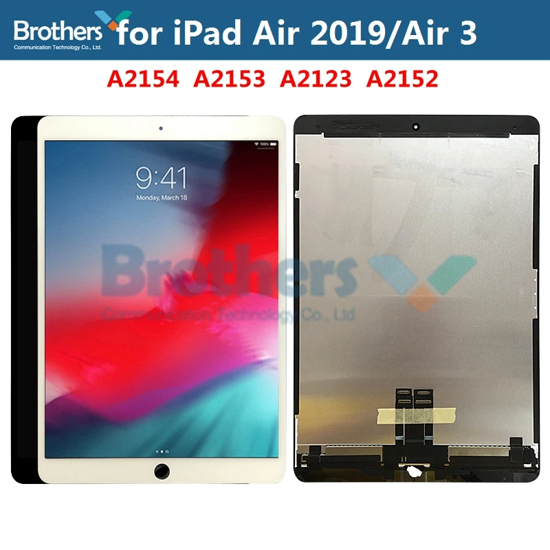 Сенсорный экран для iPad Air 2019 Air 3 ЖК-экран ЖК-дисплей для iPad Air3 A2153 A2123 A2152 панель сенсорного стекла дигитайзер 10,5'' Сенсорный экран для iPad Air 2019 Air 3 ЖК-экран ЖК-дисплей для iPad Air3 A2153 A2123 A2152 панель сенсорного стекла дигитайзер 10,5''